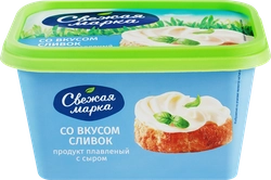 Продукт плавленый с сыром СВЕЖАЯ МАРКА со вкусом сливок 60%, с змж, 350г