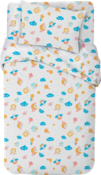 Комплект постельного белья детский LITTLE TIMES для детской кроватки, бязь
