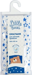 Простыня для детской кроватки LITTLE TIMES 100х150см, бязь