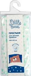 Простыня для детской кроватки LITTLE TIMES 100х150см, бязь