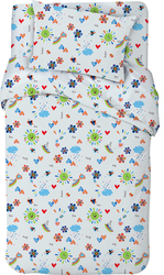 Простыня для детской кроватки LITTLE TIMES 100х150см, бязь