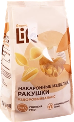 Макароны безглютеновые ЛЕНТА LIFE Ракушки, из кукурузной муки с добавлением амарантовой, 250г