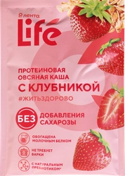 Каша овсяная протеиновая ЛЕНТА LIFE с клубникой, 40г