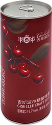 Напиток пивной GISBELLE CRAFT CHERRY WHEATE BEER со вкусом вишни пшеничный нефильтрованный пастеризованный 3,7%, 0.88л