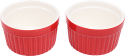 Изображение товара Набор мини-форм для запекания HOMECLUB красный, 180мл, фарфор, Арт. OPL-5