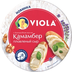 Сыр плавленый VIOLA со вкусом сыра Камамбер 45%, без змж, 130г