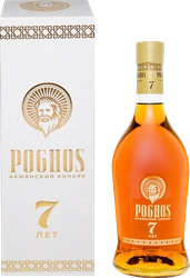 Коньяк POGHOS Армянский 7 лет 40%, п/у, 0.5л