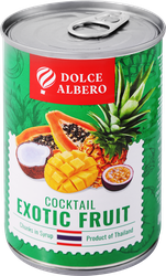 Коктейль DOLCE ALBERO из экзотических фруктов в сиропе, 425мл