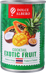 Коктейль DOLCE ALBERO из экзотических фруктов в сиропе, 425мл