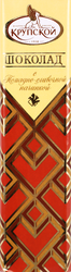Изображение товара Батончик Ф.КРУПСКОЙ темный шоколад с помадно-сливочной начинкой, 47г