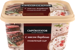 Сыр плавленый СЫРОБОГАТОВ с мясом барбекю 45%, без змж, 400г