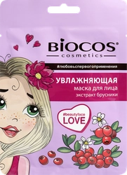 Маска тканевая BIOCOS Увлажняющая, 32,5г