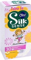 Прокладки ежедневные OLA! SILK SENSE Light Teens тонкие стринг-мультиформ, 30шт