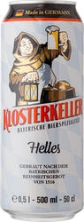 Пиво светлое KLOSTERKELLER Helles фильтр. паст. алк.4,9% ж/б