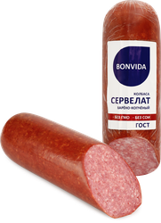 Изображение товара Колбаса варено-копченая BONVIDA Сервелат ГОСТ, 500г