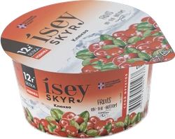 Продукт кисломолочный ISEY SKYR Скир 2слойный Клюква 1,2% без змж