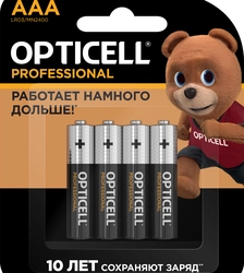 Элемент питания OPTICELL Professional ААА, Арт. 5052002, 4шт