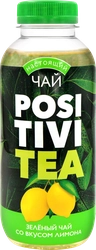 Напиток POSITIVITEA Зеленый чай со вкусом лимона негазированный, 0.4л