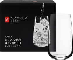 Набор стаканов для воды PLATINUM CHOICE 510мл, высокие, Арт. 65983, 2шт