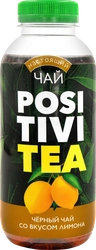 Напиток POSITIVITEA Черный чай со вкусом лимона негазированный, 0.4л