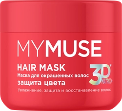 Маска для окрашенных волос MYMUSE Защита цвета и увлажнение, 300мл