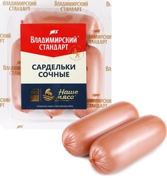 Сардельки ВЛАДИМИРСКИЙ СТАНДАРТ Сочные, 320г