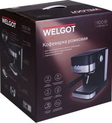 Кофеварка рожковая WELGOT Inox, 15 бар, Арт. CM8501EE-GS