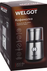 Кофемолка WELGOT Inox, 85г, 200Вт, Арт. CG9701-CB