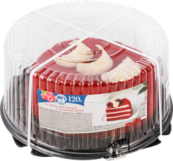 Изображение товара Торт СЕВЕР Красный бархат с малиной, 1,2кг