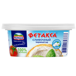 Сыр творожный HOCHLAND Фетакса сливочная, без змж, 140г