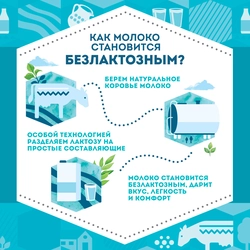 Молоко ультрапастеризованное ДОМИК В ДЕРЕВНЕ безлактозное 1,8%, без змж, 950г