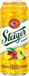 Напиток пивной б/а STEIGER RADLER Radler Манго Лимон фильт.осв.св.паст.алк.не более 0,5% ж/б