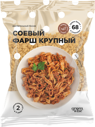 Изображение товара Фарш соевый GREENWISE Протекс-М крупный, из текстурированной соевой муки, 150г