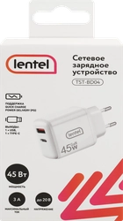 Сетевое зарядное устройство Lentel 45Вт, USB+TypeC, Арт. TST-BD04