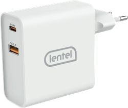 Изображение товара Сетевое зарядное устройство Lentel 65Вт, USB+TypeC, Арт. TST-BD02