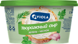 Сыр творожный VIOLA c укропом, чесноком и петрушкой 66%, без змж, 140г