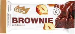 Изображение товара Пирожное протеиновое PROTEINREX Брауни Лесной орех, 50г
