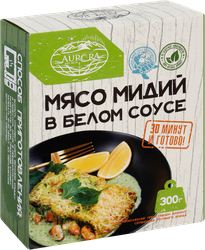 Мясо мидий AURORA в белом соусе, 300г