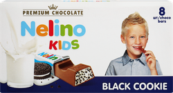 Изображение товара Шоколад молочный NELINO Kids с молочной начинкой и крошкой шоколадного печенья, 93г