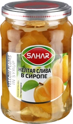 Слива желтая SAHAR в сиропе, 670г