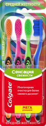 Изображение товара Зубная щетка COLGATE Special Edition Сенсация свежести, средней жесткости, 4шт