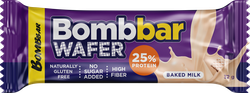 Изображение товара Батончик вафельный BOMBBAR с молочно-ореховой пастой со вкусом топленое молоко, 32г