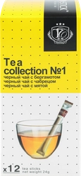 Чай черный IN-STICK Top choice Ассорти 1 Бергамот, чабрец, мята, 12пак