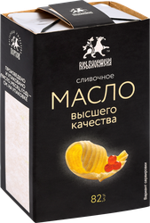 Масло сливочное РУСЬ БЕЛОКАМЕННА Традиционное 82,5%, без змж, 180г