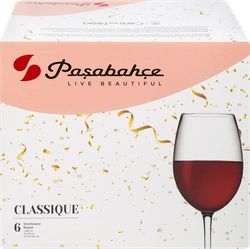 Набор бокалов для вина PASABAHCE Classique 445мл, стекло, Арт. 440152, 6шт