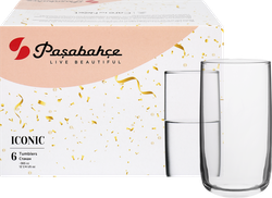 Изображение товара Набор стаканов PASABAHCE Iconic 365мл, стекло, Арт. 420805, 6шт