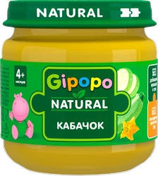 Пюре овощное GIPOPO Кабачок, с 4 месяцев, 80г