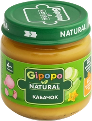 Пюре овощное GIPOPO Кабачок, с 4 месяцев, 80г