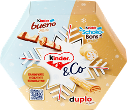 Изображение товара Набор кондитерских изделий KINDER Mикс в белом шоколаде, 137г