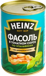 Фасоль белая HEINZ По-итальянски, в томатном соусе, 400г